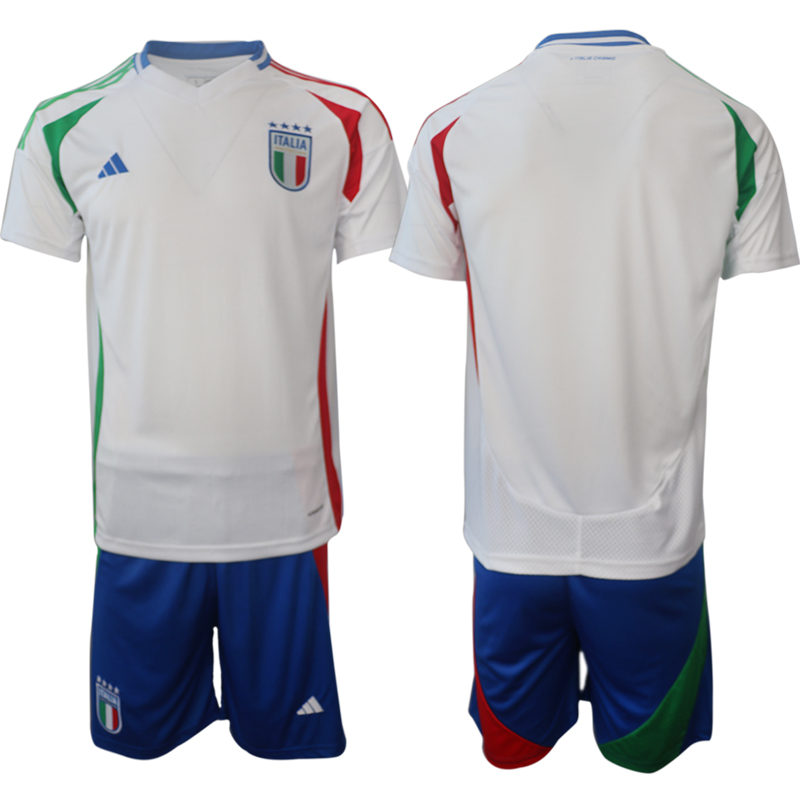 Men 2024-2025 Season Italy away white blank Soccer Jersey